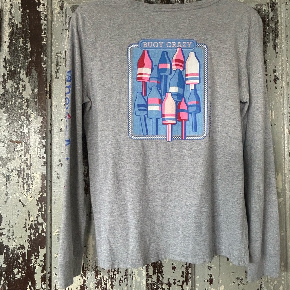 Vineyard Vines Light Gray Crewneck Tee - Picture 3 of 9